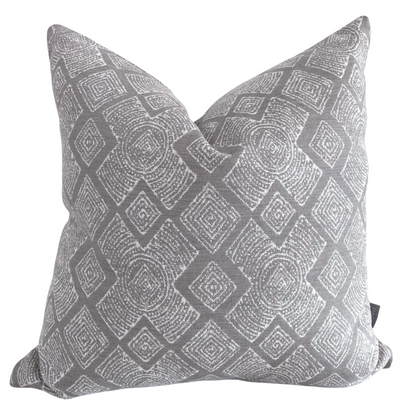 Madigan | Gray Outdoor Pillow Cover