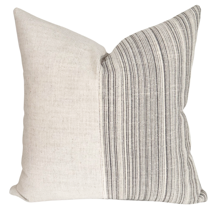 Mod Brown Linen Pillow Cover