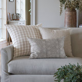 Woven Plaid | Sand Pillow Cover