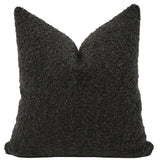 Noir Boucle Pillow Cover