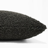Noir Boucle Pillow Cover