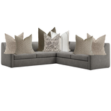Sectional Sofa Pillow Combo 'Olive Harmony'