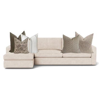 Sectional Caise Sofa Pillow Combo | 'Olive Harmony'