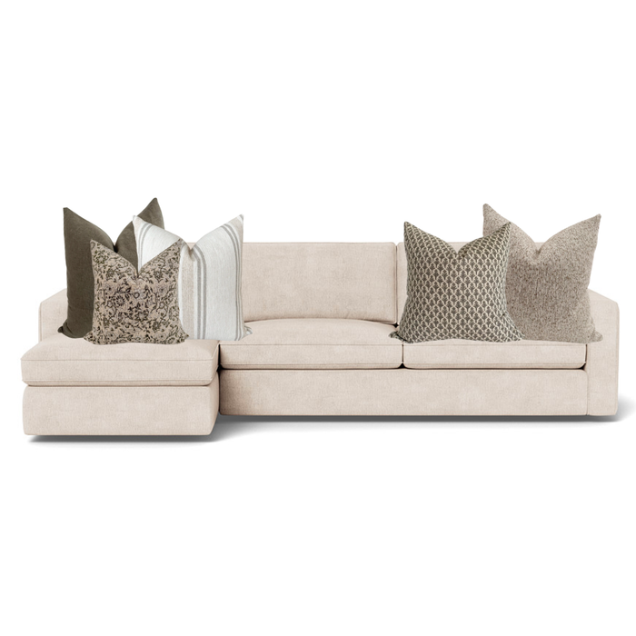 Sectional Caise Sofa Pillow Combo | 'Olive Harmony'