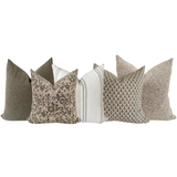 Sectional Caise Sofa Pillow Combo | 'Olive Harmony'