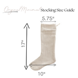 Weathered Stripe | Small Minimal Christmas Stocking