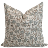 Passion Vine Block Print Pillow Cover