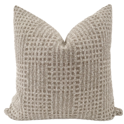 Patchwork Taupe Pillow Cover