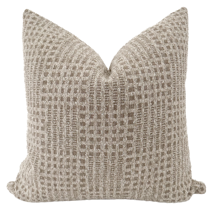 Patchwork Taupe Pillow Cover