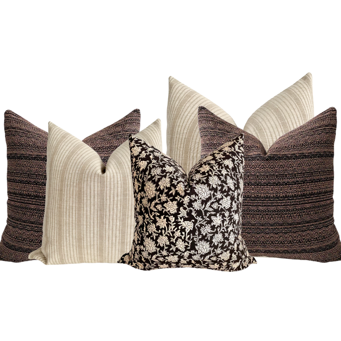 Sectional Chaise Sofa Pillow Combo | 'Patricia'