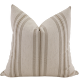 Perennial Stripe | Brown Pillow Cover