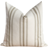 Perennial Stripe | Olive Pillow Cover