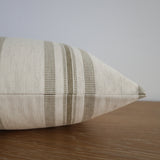 Perennial Stripe | Olive Pillow Cover