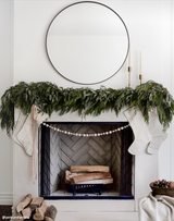 Weathered Stripe | Small Minimal Christmas Stocking