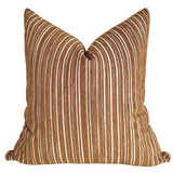 Gold Stripes Pillow Cover