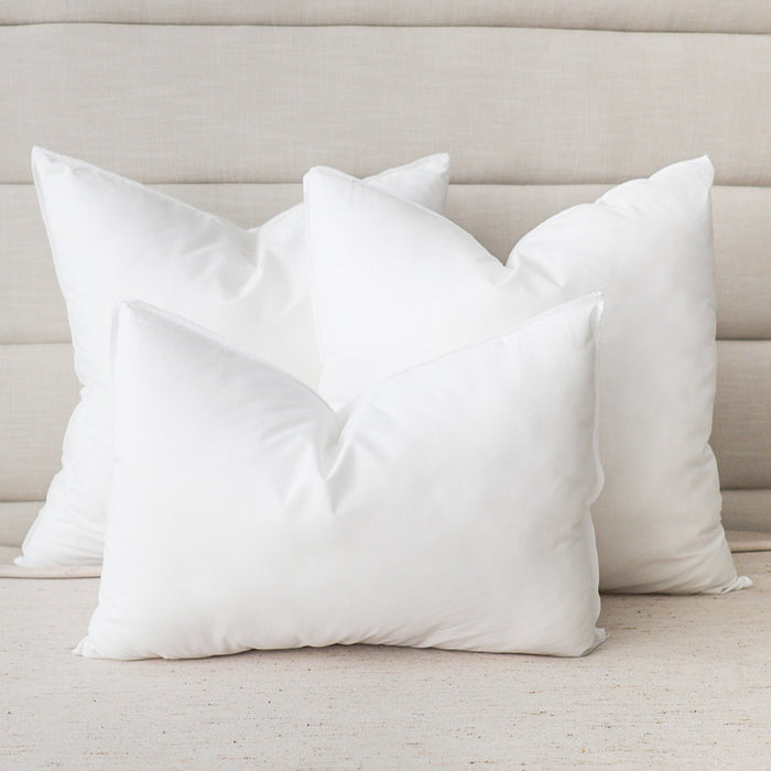 Pillow Insert Set of 3 with Lumbar