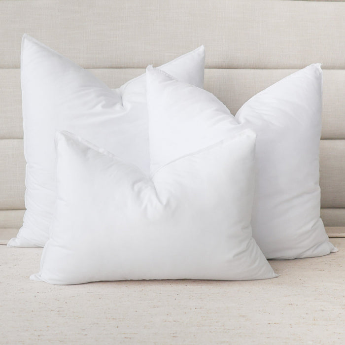 Pillow Insert Set of 3 with Lumbar