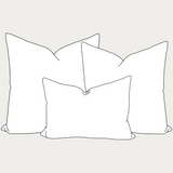 Pillow Insert Set of 3 with Lumbar