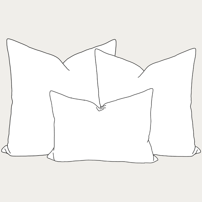 Pillow Insert Set of 3 with Lumbar