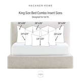 Bed Pillow Insert Combo for 14x20 Center