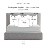 Bed Pillow Insert Combo for 16x26 Center