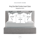 Bed Pillow Insert Combo for 16x26 Center