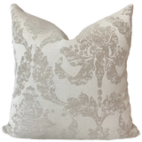 Lacy Damask Pillow Cover