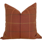 Pumpkin Spice Plaid Pillow Cover