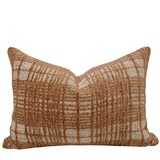 Rust Plaid Pillow Cover