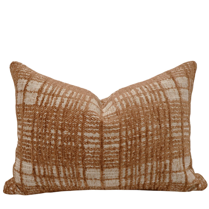 Rust Plaid Pillow Cover