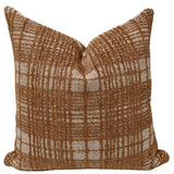Rust Plaid Pillow Cover
