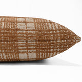 Rust Plaid Pillow Cover