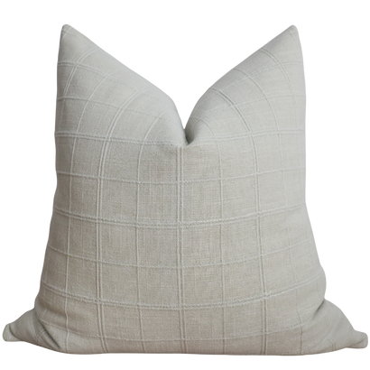 Sable Check Pillow Cover