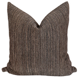 Scandi Brown & Blue Pillow Cover