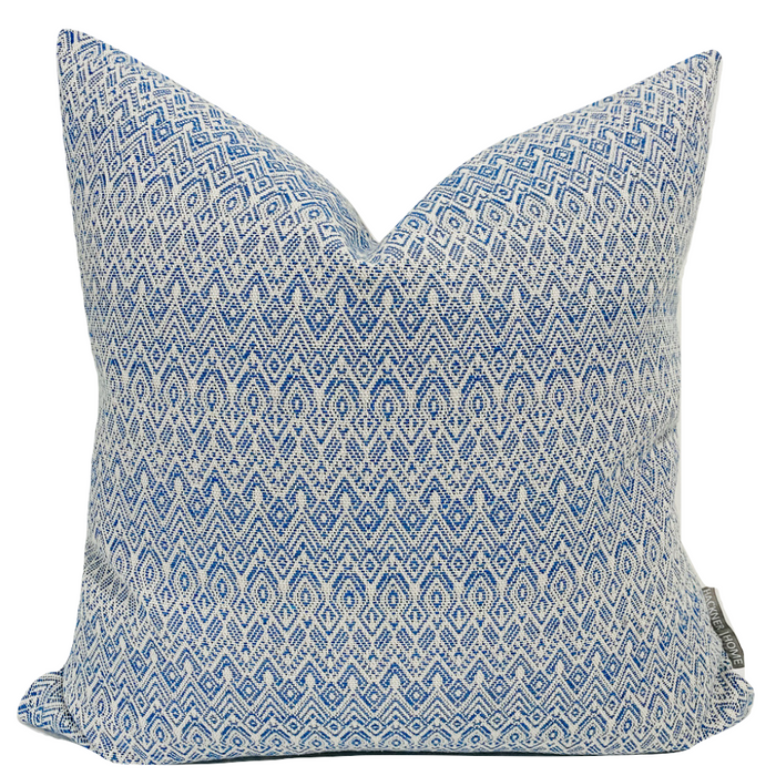 West Beach | Blue Pillow Cover