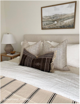 Textured Linen | Brown Pillow Cover