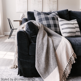 Black Tartan Pillow Cover