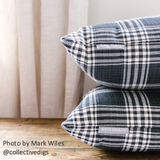 Black Tartan Pillow Cover