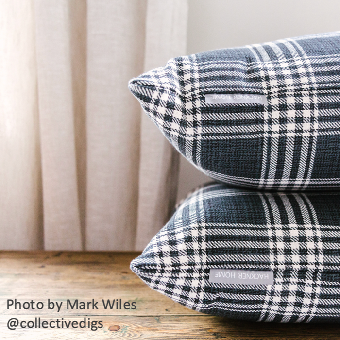 Black Tartan Pillow Cover