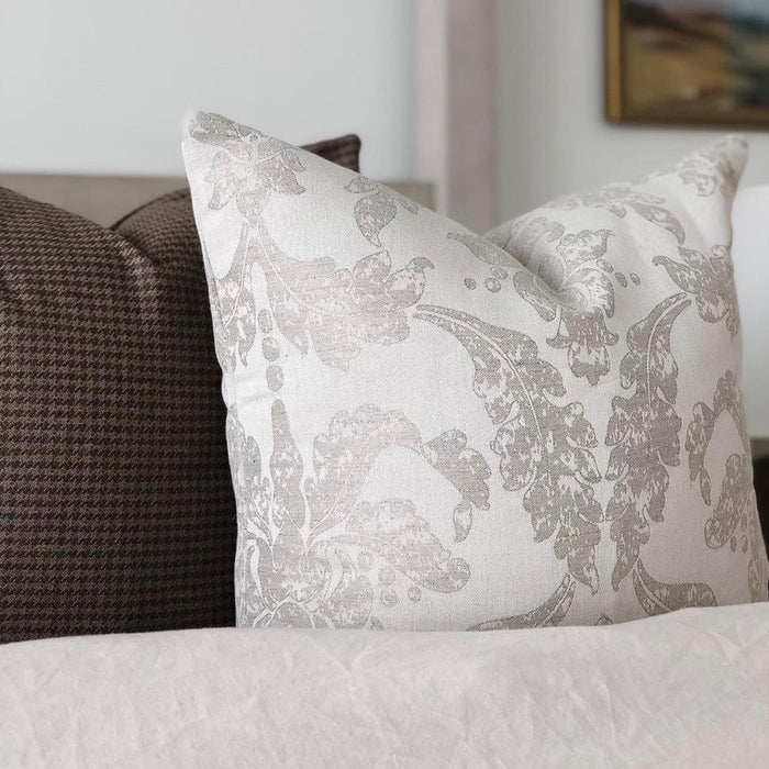 Lacy Damask Pillow Cover