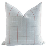 Blue & Red Plaid Pillow Cover