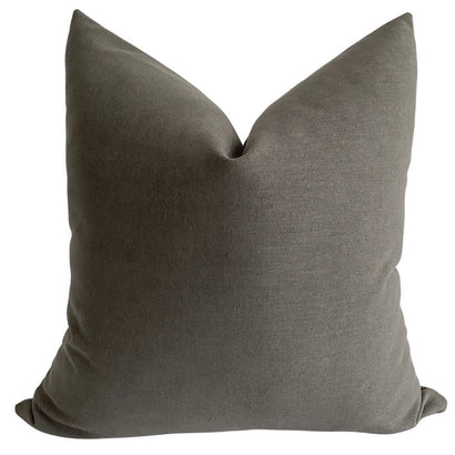 Peppercorn Gray Pillow Cover