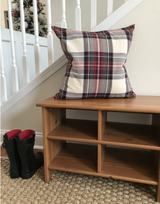 Red Plaid Christmas Pillow Cover