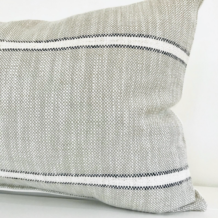 Weathered Stripe | Horizontal Narrow Pillow Cover