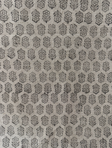 Block Print Handloom Linen Fabric Heavy Linen Fabric by the Yard