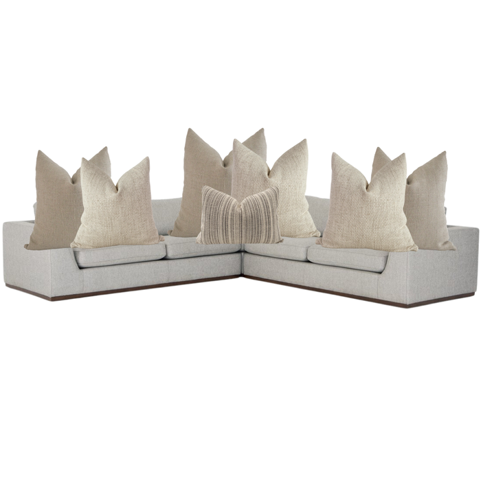 Sectional Pillow Combo 'Neutral Tones'