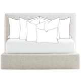 Bed Pillow Insert Combo Shams, Squares & Lumbar