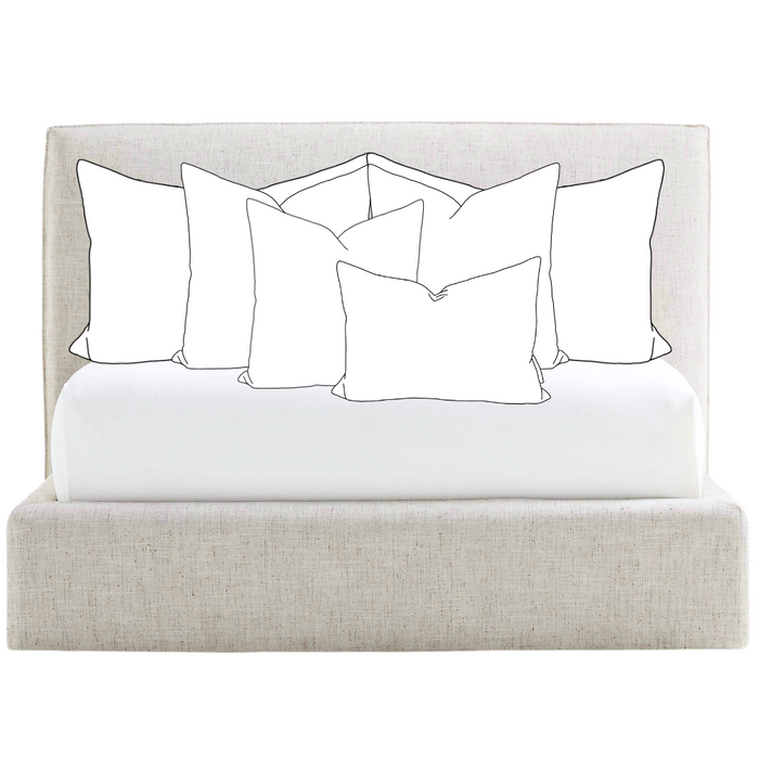 Bed Pillow Insert Combo Shams, Squares & Lumbar