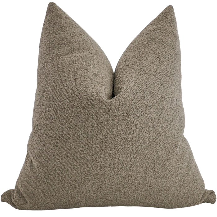 Taupe Boucle Indoor/Outdoor Pillow Cover