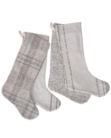 Textured Christmas Stockings Set of Four